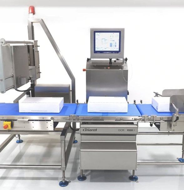 ETIQUETADORA AUTOMÁTICA DE CAJAS Y JAULAS OCM9500 +